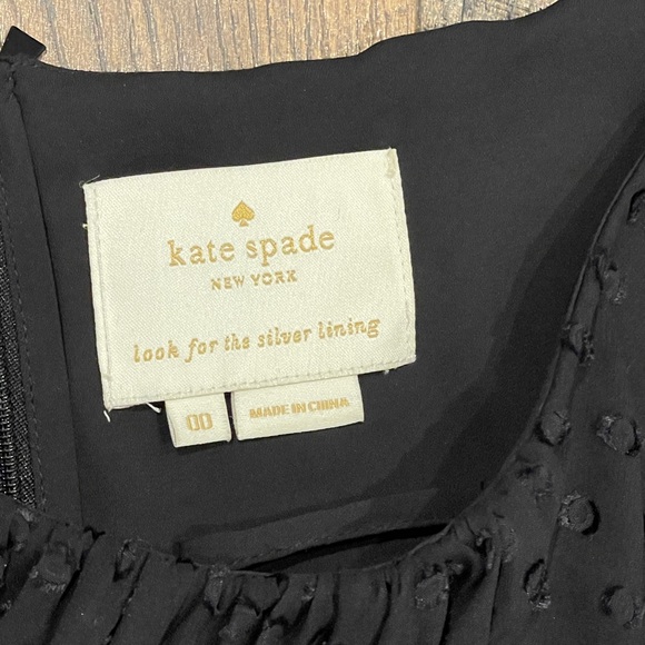 Kate Spade Spice Things Up Clip Dot Black Dress Women’s Size 00 - Picture 5 of 12